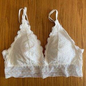 Aerie Women's Cream Bra Large